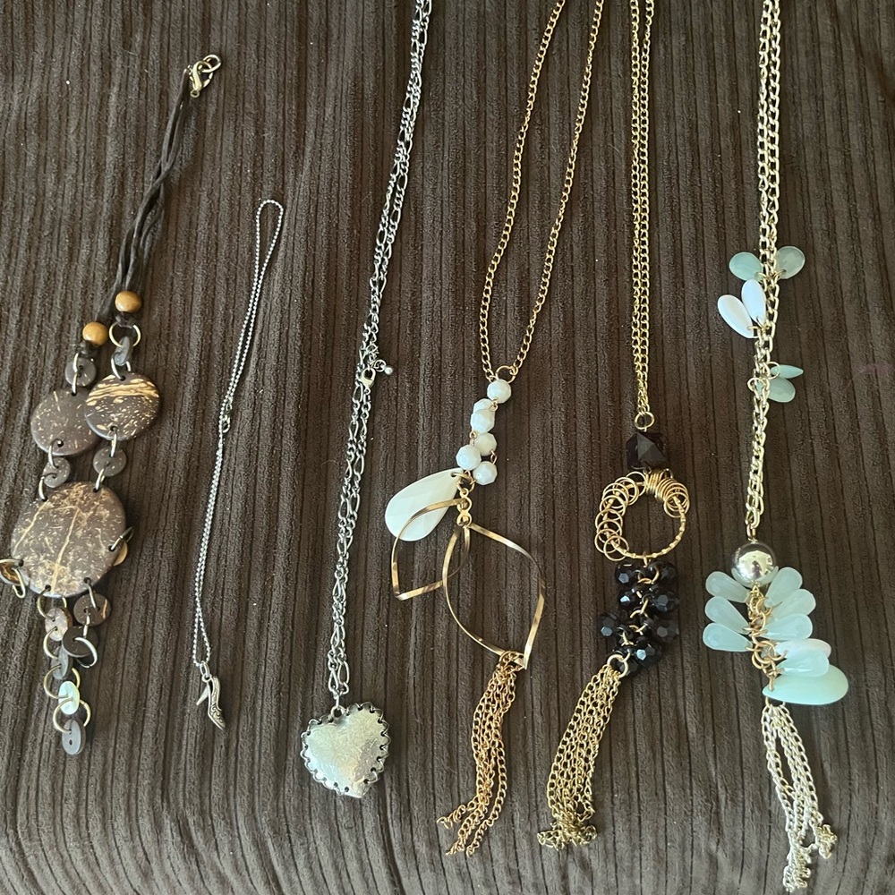 6 necklaces